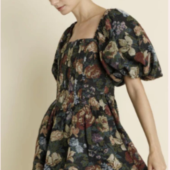 Brocade Corset Mini Dress - Picture 3 of 4